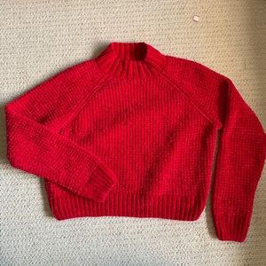 Red Cropped Sweater
